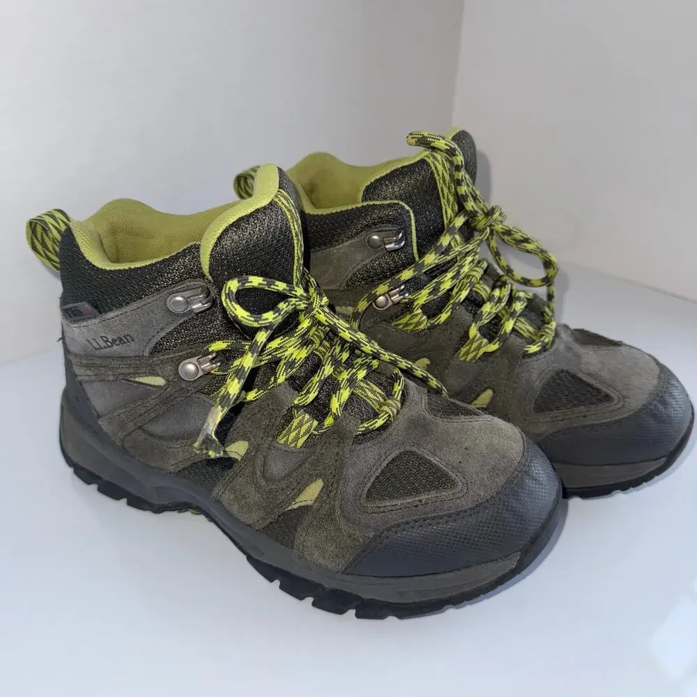 L.L. BEAN youth outdoor gorpcore water resistant hiking boots 5